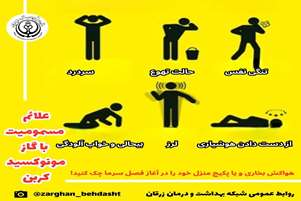 مسمومیت با گاز منوکسید کربن (قاتل خاموش)