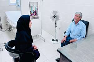 دیدار مسوول واحد سلامت خانواده و جوانی جمعیت شهرستان زرقان با بخشدار منطقه رحمت آباد
