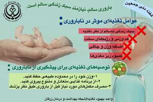 توصیه‌های تغذیه‌ای برای باروری سالم