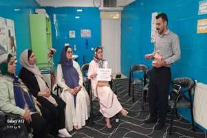 برگزاری آموزش و معاینات بهداشت دهان و دندان ویژه مادران باردار در مرکز خدمات جامع سلامت ضیغمی زرقان