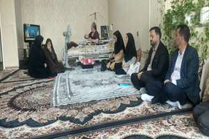 دیدار با همسر جانباز زرقانی جنگ تحمیلی به مناسبت هفته سلامت بانوان ایرانی