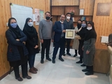 تقدیر از مسئول واحد سلامت خانواده وجمعیت شیکه زرقان