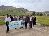 اجرای برنامه ی سلامتی را قدم بزن با حضور کارکنان شبکه بهداشت و درمان زرقان