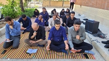 برگزاری مراسم زیارت عاشورا در شبکه بهداشت و درمان شهرستان زرقان به مناسبت دهه اول محرم